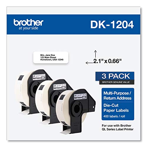 Brother Genuine DK-12043PK Multipurpose Paper Labels