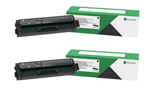 Lexmark C3210K0 Black Return Program Toner Cartridge 2-Pack for C3224, C3326, MC3224, MC3224, MC3326