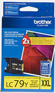 Brother LC79Y Original Yellow Super High Yield Ink Cartridge (1,200 Yield)