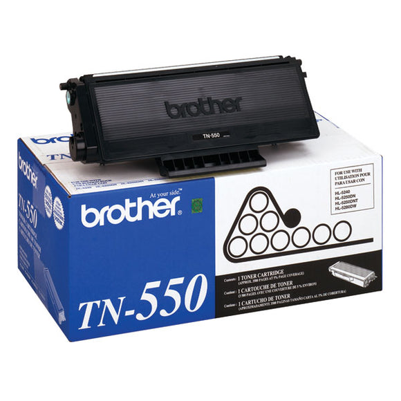 Brother TN550 Original Black Toner Cartridge 3,500 Yield