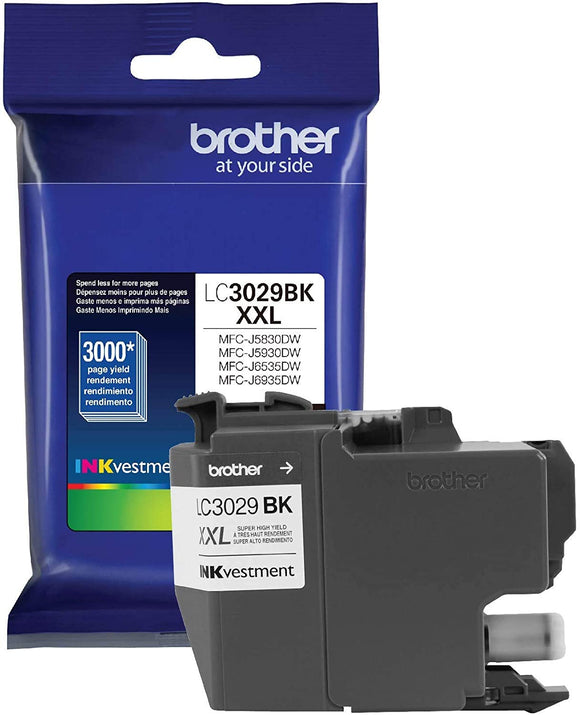 Brother LC3029BK Ultra High Yield Black Ink Cartridge (3,000 Yield)