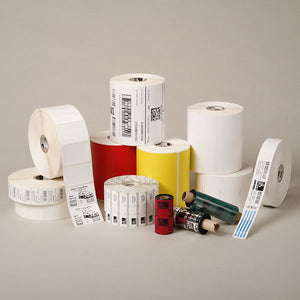 Zebra Thermal Transfer Label, Paper (4" x 5") Z-Select 4000T (1" Core) (570/Roll) (6 Rolls/Ctn) (Top Coated Paper) (Perforated) (5" Outer) (Permanent Acrylic Adhesive) (White)