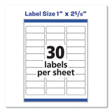 Avery 5160 Address Labels, 3,000 Labels, 1 x 2-5/8, White, 30/Sheet, 100 Sheets/Box