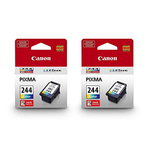 Canon CL-244 (1288C001) Color Ink 2 Pack for PIXMA iP2820, MX492, MG2420, MG2520, MG2525, MG2920, MG2922, MG2924, MG3020
