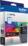 Brother Genuine LC401XLBK High Yield Black Ink Cartridge