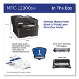 Brother MFC-L2900DW Wireless Compact Monochrome All-in-One Laser Printer with Duplex Copy & Scan, Fax, Black & White