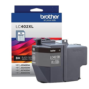 Brother Genuine LC402XLBK High Yield Black Ink Cartridge