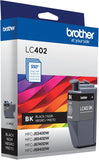 Brother Genuine LC402BK Standard Yield Black Ink Cartridge