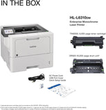 Brother HL-L6310DW Enterprise Monochrome Laser Printer with Low-Cost Printing, Wireless Networking, and Large Paper Capacity