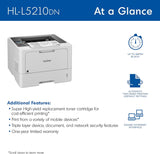 Brother HL-L5210DN Business Monochrome Laser Printer with Duplex Printing