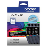 Brother Genuine LC4014PKS Standard Yield 4-Pack Ink Cartridges – Includes 1 Cartridge Each of Black, Cyan, Magenta and Yellow