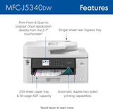 Brother MFC-J5340DW Business Color Inkjet All-in-One Printer