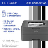 Brother HL-L2400D Compact Monochrome Laser Printer with Duplex Printing