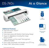 Brother DS-740D Duplex Compact Mobile Document Scanner