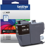 Brother Genuine LC401BK Standard Yield Black Ink Cartridge