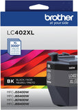 Brother Genuine LC402XLBK High Yield Black Ink Cartridge