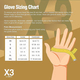 X3 Clear Vinyl Industrial Disposable Gloves, Case of 1000, 3 Mil, Size Large, Latex Free, Powder Free, Disposable, Food Safe