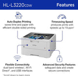 Brother HL-L3220CDW Wireless Compact Digital Color Printer