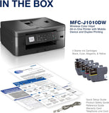 Brother MFC-J1010DW Wireless Color Inkjet All-in-One Printer with Mobile Device and Duplex Printing