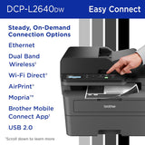 Brother DCP-L2640DW Wireless Compact Monochrome Multi-Function Laser Printer with Copy and Scan, Duplex, Mobile, Black & White