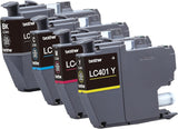 Brother Genuine LC4014PKS Standard Yield 4-Pack Ink Cartridges – Includes 1 Cartridge Each of Black, Cyan, Magenta and Yellow