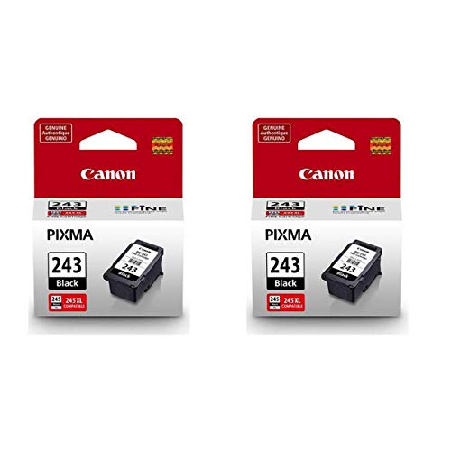 Canon PG-243 (1287C001) Black Ink 2 Pack for PIXMA iP2820, MX492, MG2420, MG2520, MG2525, MG2920, MG2922, MG2924, MG3020