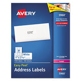 Avery 5960 Laser Labels, Mailing, 1-Inch x2-5/8-Inch, 7500/BX, White