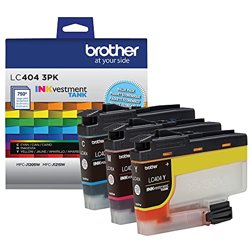 Brother LC4043PKS 3 Pack of Standard Yield Cyan, Magenta and Yellow Ink Cartridges