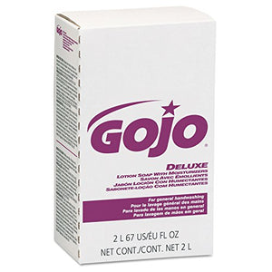 GOJO 2217 NXT Deluxe Lotion Soap w/Moisturizers, Floral, Pink, 2000mL Refill, 4/Carton
