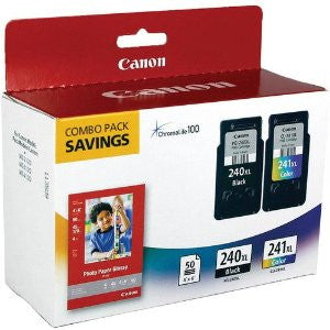 Canon 5206B005 PG-240XL/CL-241XL Original High Yield Black and Color Ink Combo