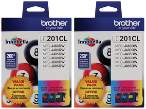 Brother (LC-2013PKS) Ink Cartridge (Cyan, Magenta, Yellow 2-Pack)
