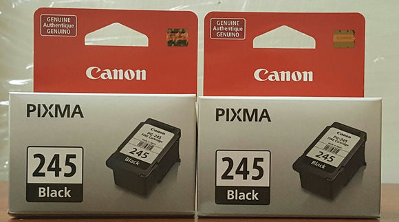 2 X Canon PG-245 (8279B001) Black Ink Cartridge Combo