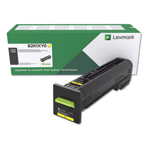 Lexmark 82K1XY0 Extra High Yield Yellow Return Program Toner Cartridge (22,000 Yield)