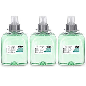 GOJO 5163-03 Green Certified Foam Hand, Hair & Body Wash, Cucumber Melon Scent, 1250 mL Refill -3 Pack