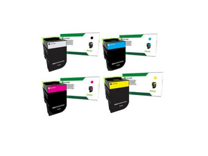 Lexmark (701) BK/C/M/Y Standard Yield Return Program Toner-4 pack