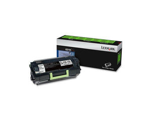 Lexmark 62D1H00 (621H) High Yield Return Program Black Toner Cartridge (25,000 Yield)-2 pack