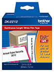 Brother DK2212 Black on White Continuous Length Film Label Tape