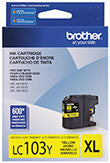 Brother LC103Y Original High Yield Yellow Ink Cartridge 600 Yield