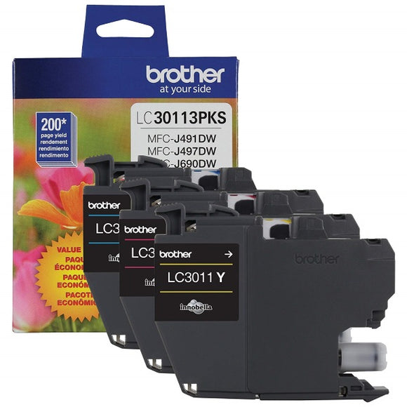 Brother LC30113PKS Cyan/ Magenta/ Yellow Ink Cartridge Multipack