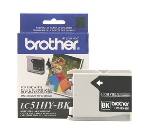Brother LC51BK Original Black Ink Cartridge 500 Yield