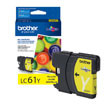 Brother LC61Y Original Yellow Ink Cartridge 325 Yield