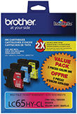 Brother LC653PKS Original C/M/Y Ink Combo Pack (3 x 750 Yield)