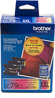 Brother LC793PKS Original C/M/Y Super High Yield Combo Pack (3 x 1,200 Yield)