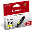 Canon 6451B001 CLI-251XL Original High Yield Yellow Ink Tank