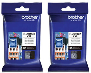 Brother LC3019BK Super High Yield Black Ink (2) Pack (2 x 3,000 Yield)