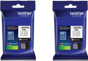 Brother LC3029BK Ultra High Yield Black Ink (2) Pack (2 x 3,000 Yield)