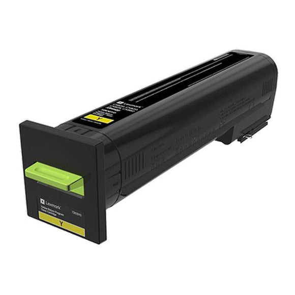Lexmark 72K10Y0 Yellow Return Program Toner Cartridge (8,000 Yield)