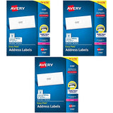 Avery 5160 Easy Peel Address Labels, White, 1 x 2-5/8 Inch, 3,000 Ct-Pack of 3
