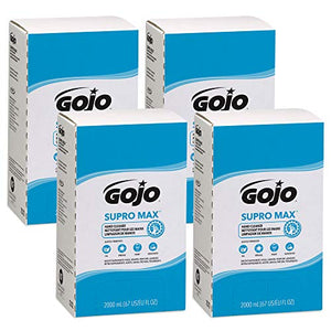 GOJO 7272 SUPRO MAX Hand Cleaner,2000 mL Heavy Duty Hand Cleaner Refill-4 Pack
