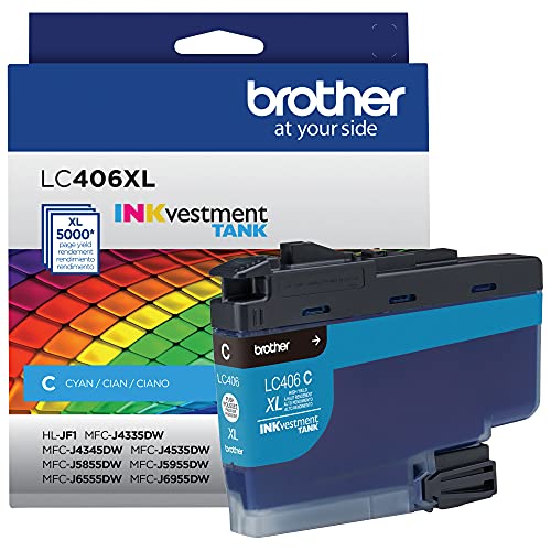 Brother LC406XLCS High Yield Cyan Ink Cartridge